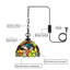 Luminaire suspendu en forme de dôme noir mat à 1 lumière Arrowsmith-329323809