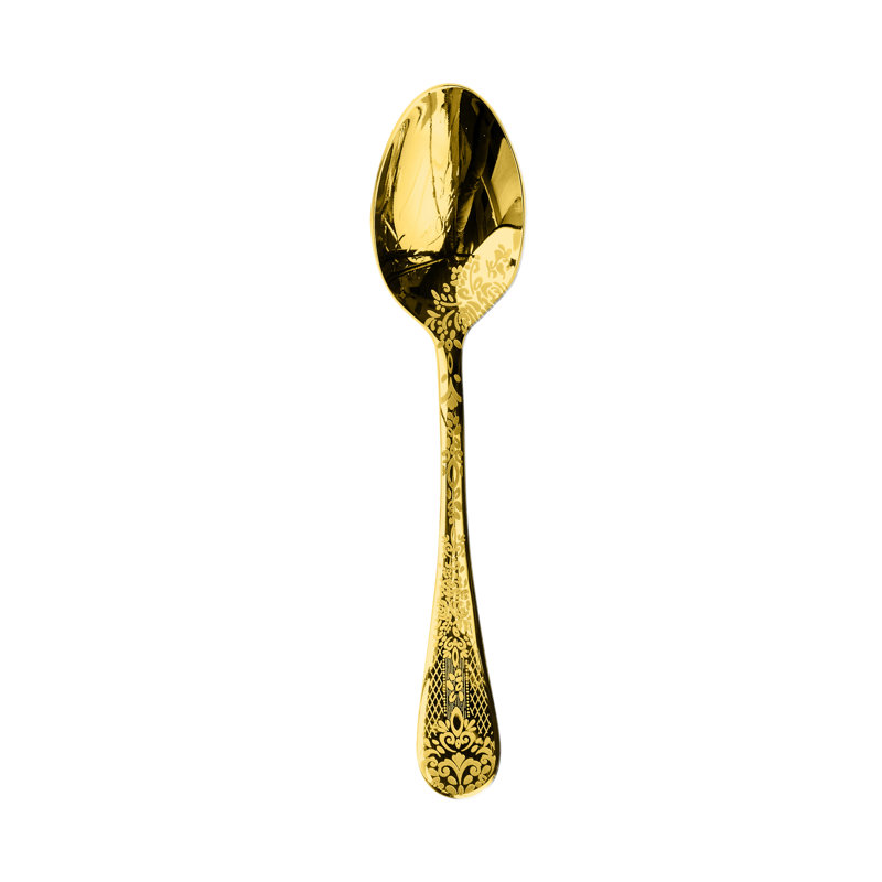 Casablanca Stainless Steel Coffee Spoon, Oro