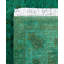 Overdyed Hand-Knotted Wool Modern-Contemporary Green Area Rug 4' 7" x 7' 2"