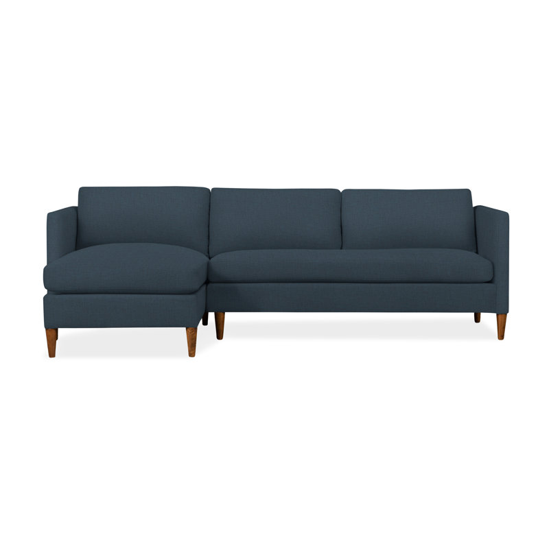 Canapé modulaire 2 pièces Clifford, Accoudoir à gauche (vu de face), Valet carbone Tweed