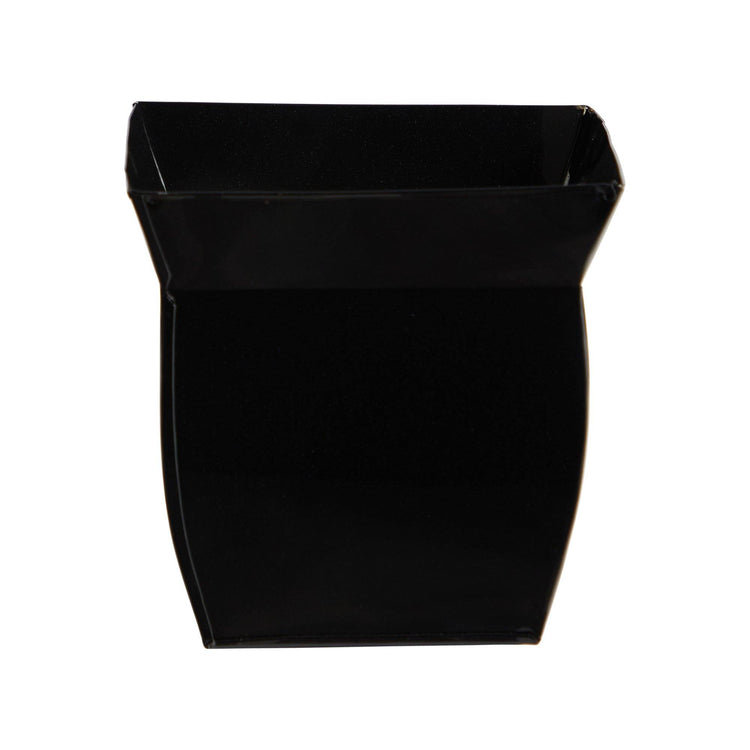Metal Pot Planter, Black, 8" H x 8" W x 8" D