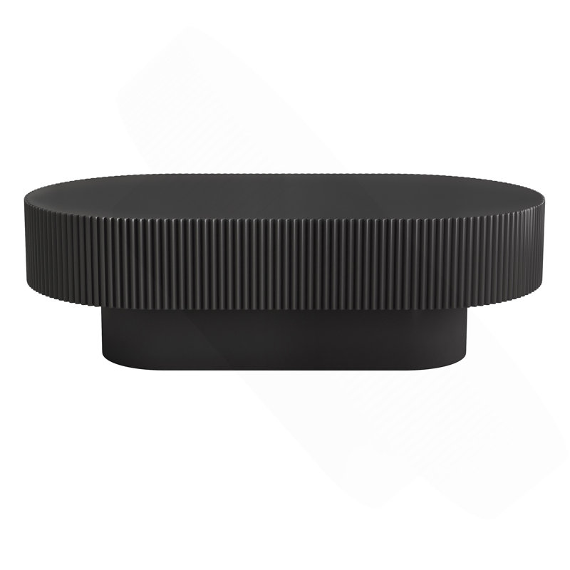 Oval Coffee Table, Black
