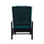 Chaise longue inclinable d'extérieur réglable Kozyard, chaise longue de patio rembourrée avec cadre métallique extensible pour bronzer, lire, se détendre, fauteuil inclinable d'extérieur (Aqua)-822817478