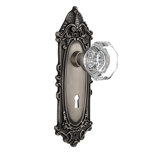 Victorian Plate with Decorative Keyhole and Waldorf Door Knob