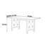 Table de salle à manger rectangulaire moderne avec plaque de pierre-123776959