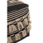 Kornegay 50cm Wide Square Striped Pouffe Ottoman