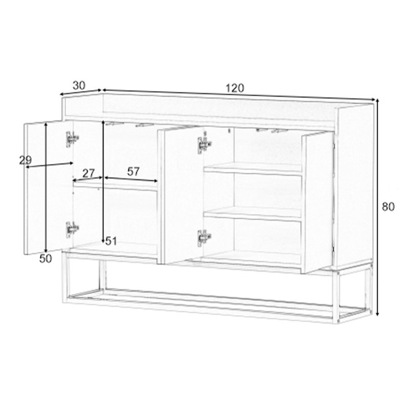 Rectangle Accent Cabinet