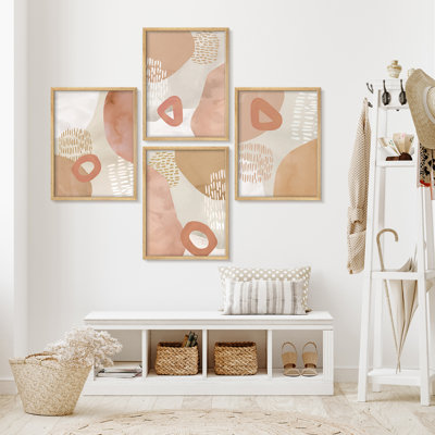«Modern Abstract Pink Tan