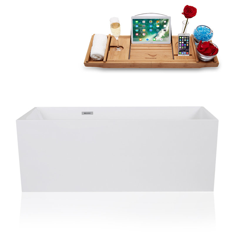 Baignoire de trempage autoportante 59 "x 26"