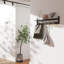 Quason Wood Bracket Shelf with Towel Bar