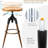 Swivel Adjustable Height Bar Stool,Counter Height Barstools With Metal Frame Counter Height Chairs With Footrest For Kitchen, Dining Room-571036926