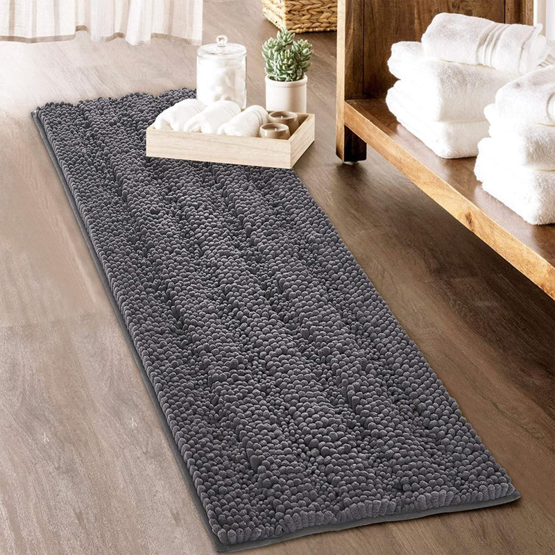 Bath Rugs - Soft  Bathroom Rugs  Farmhouse Floor Cover Water Absorbent Bath Mat Shower Carpet For Toilet Door Way Kitchen Kids Baby, 1 Pc