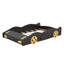 Full Size Race Car-Shaped Platform Bed with Wheels and Storage, Black+Yellow-1502568260-1502568263
