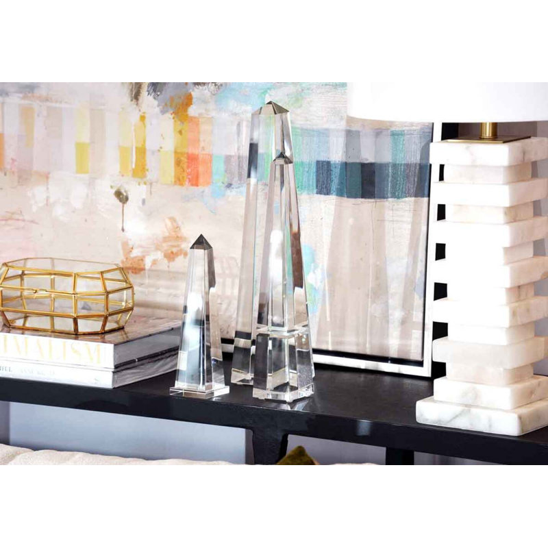 Crystal Obelisk Mini, 13" H x 3" W x 3" D