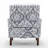 Patterned Polyester Blend Armchair