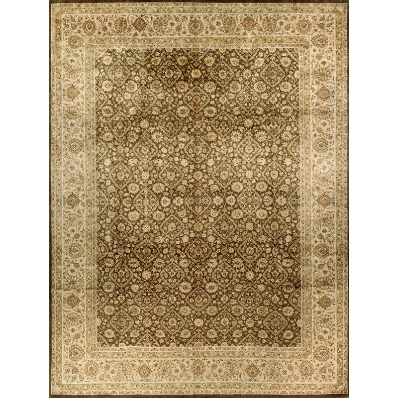 Hand Knotted Wool Oriental Area Rug, Rectangle 8' x 10'