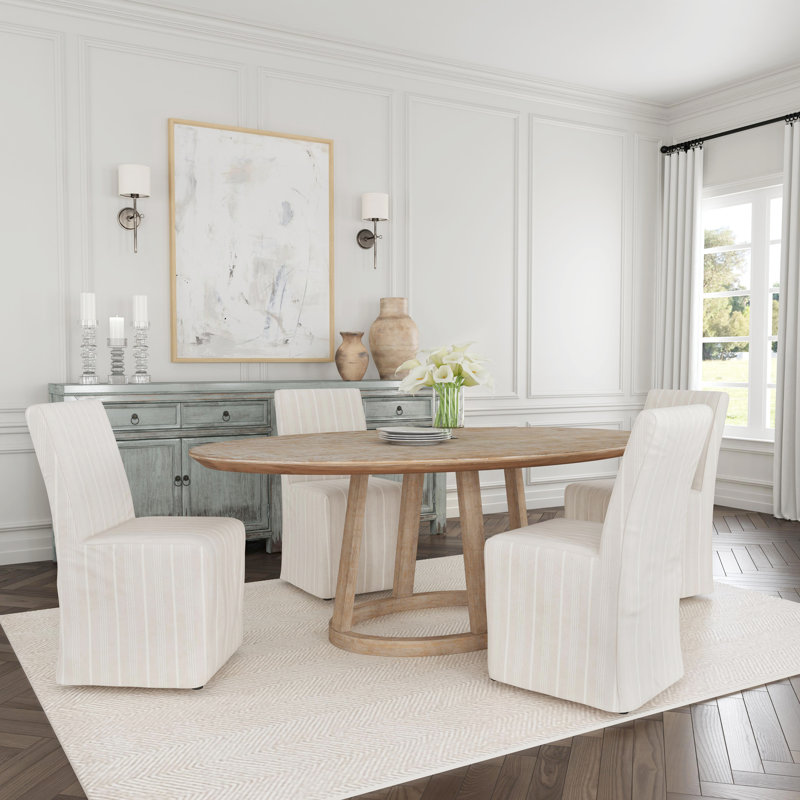 Amaya Upholstered Fabric Dining Chair Beige Set Of 2