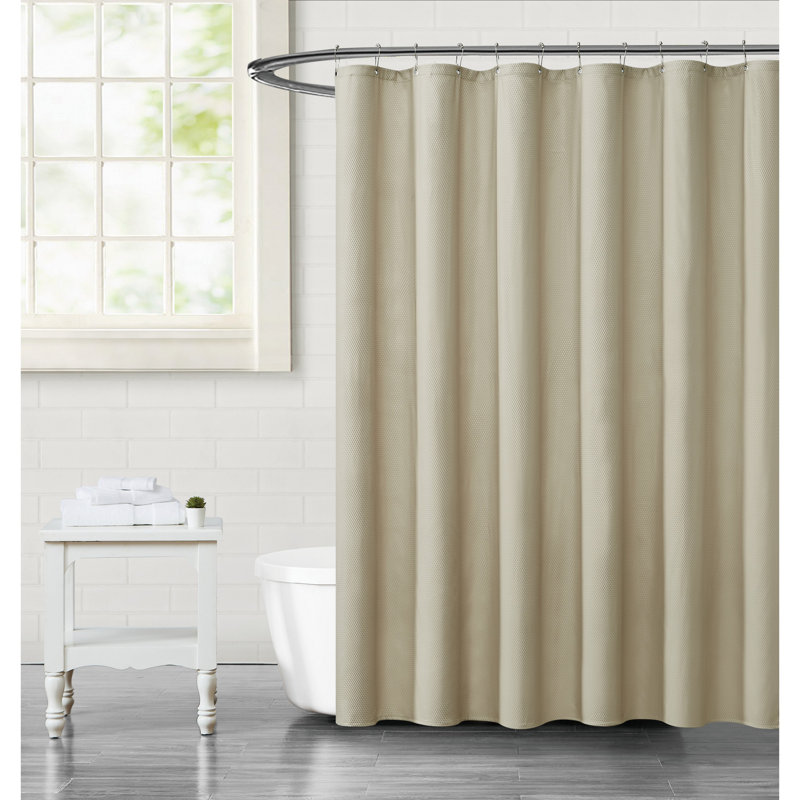 Rideau de douche simple Hoisington, Beige
