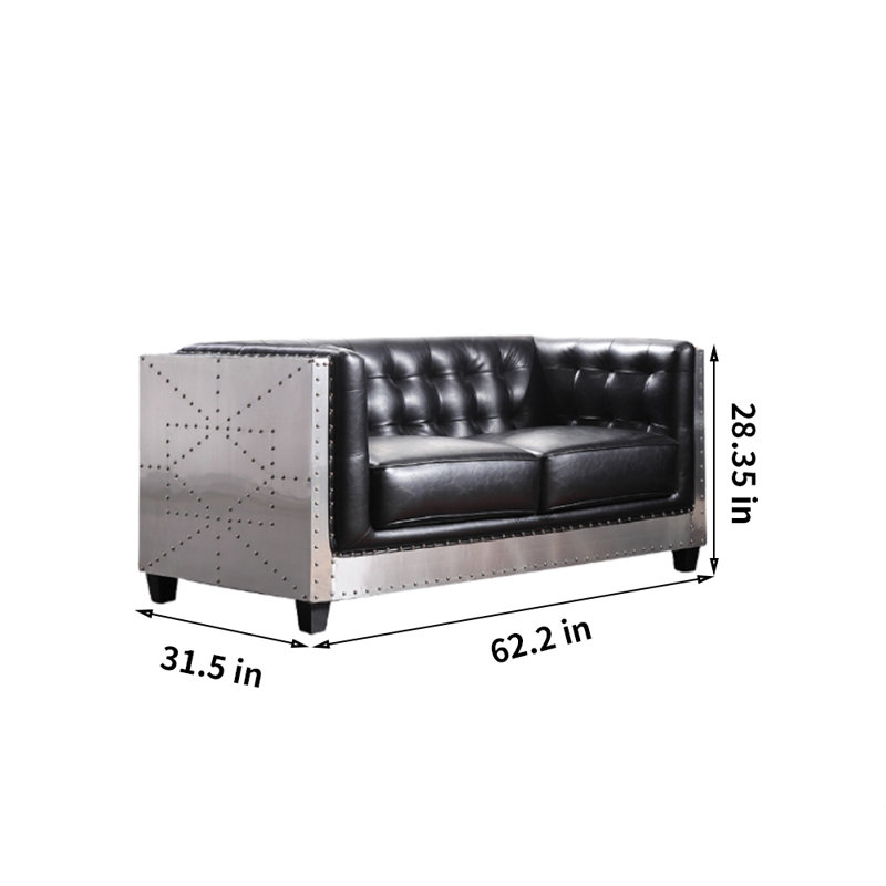 Canapé Reld, H 28,35 po x l 62,2 po x P 31,5 po