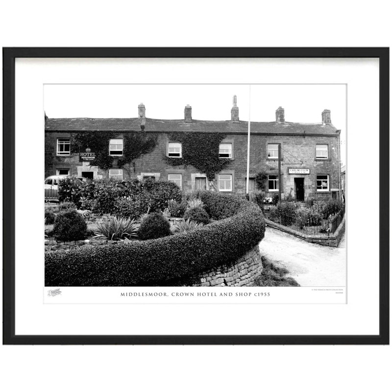 Middlesmoor, Crown Hotel and Shop C1955 1 Piece Single Picture Frame Wall Art, 28cm H x 36cm W x 2.3cm D