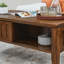 Table basse cannelée moderne Mid Century 
