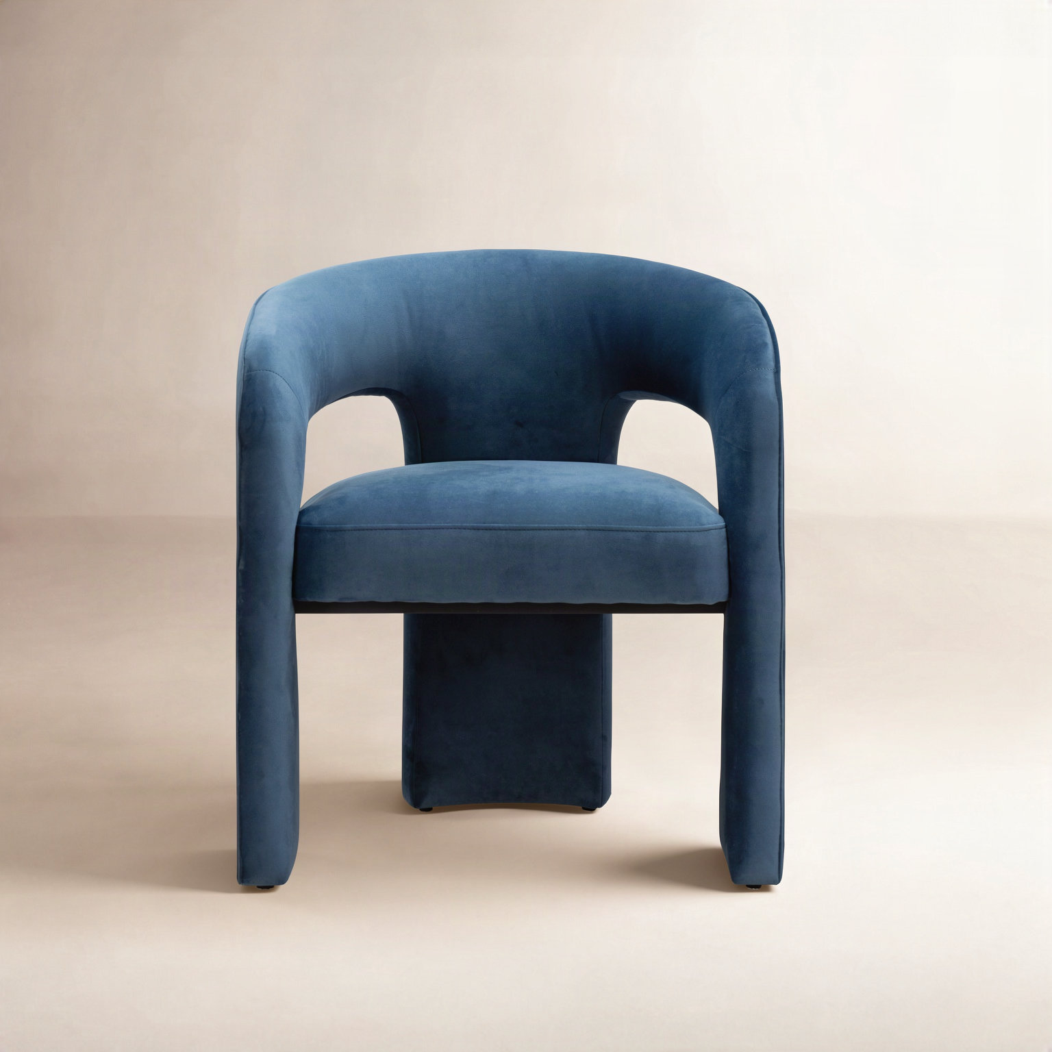 Meline Dining Chair, Navy Velvet