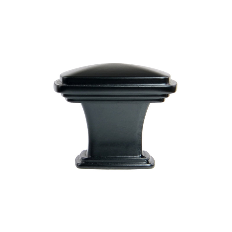 Paquet de 1 poignée carrée de 1 3/16 po de longueur, Dos plat
