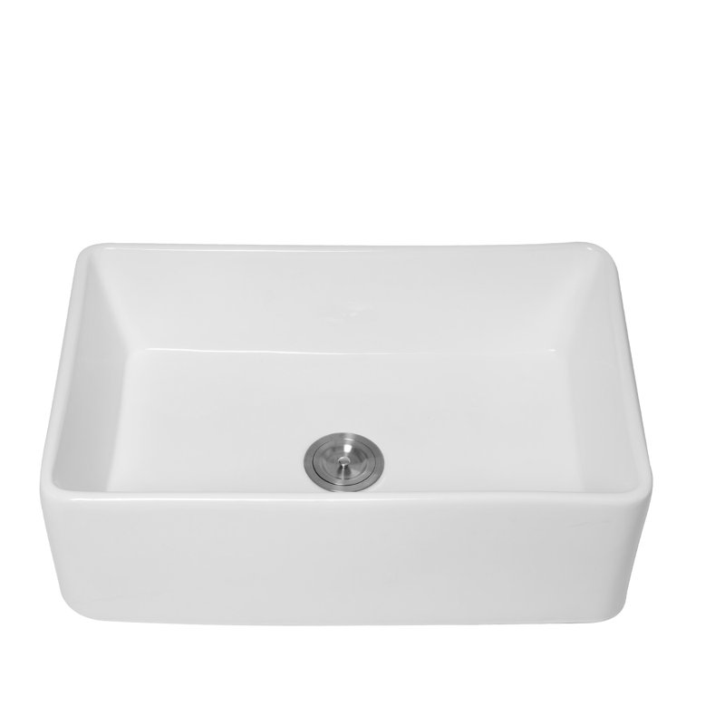 Évier de cuisine à cuve simple réversible de 30 po x 20 po avec grille inférieure et bonde