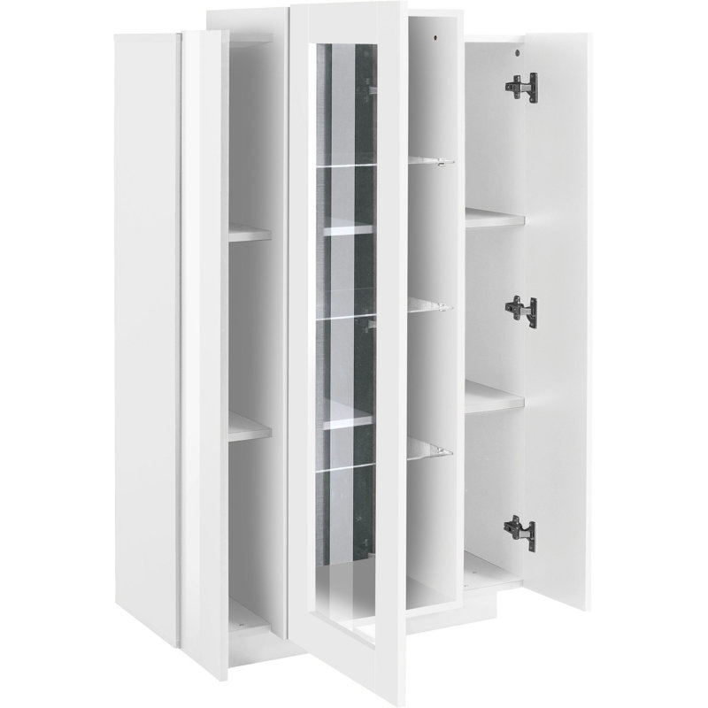 Aviyanah Sideboard, Matte White/Glossy White