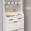 Range-chaussures avec 3 portes et 2 tiroirs avec support, grand espace de rangement