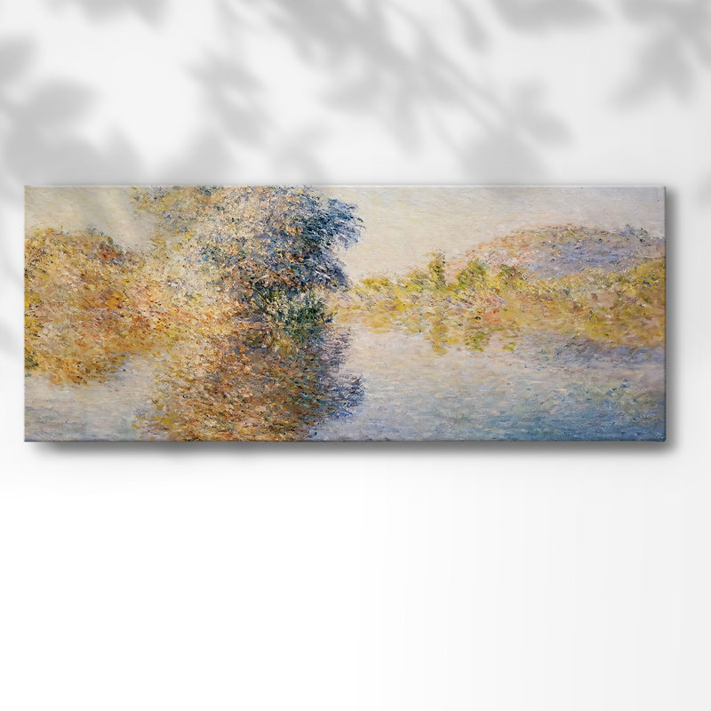 Le matin sur la seine, 1893, H 12 po x l 30 po x P 1,5 po