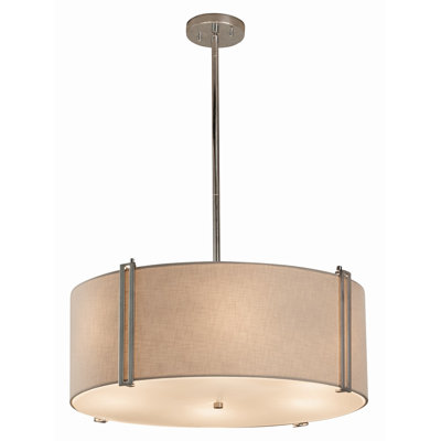 Lustre cylindrique à 6 lumières Geoffroy