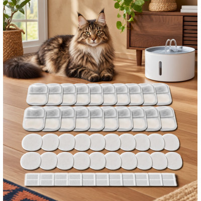 Ensemble de 18 filtres de rechange pour fontaines à eau pour chiens compatibles de 7 L/230 oz, comprenant des préfiltres et des éponges pour pompe.