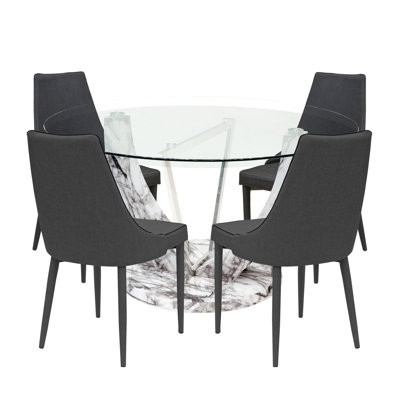 Eunice 4 - Person Dining Set
