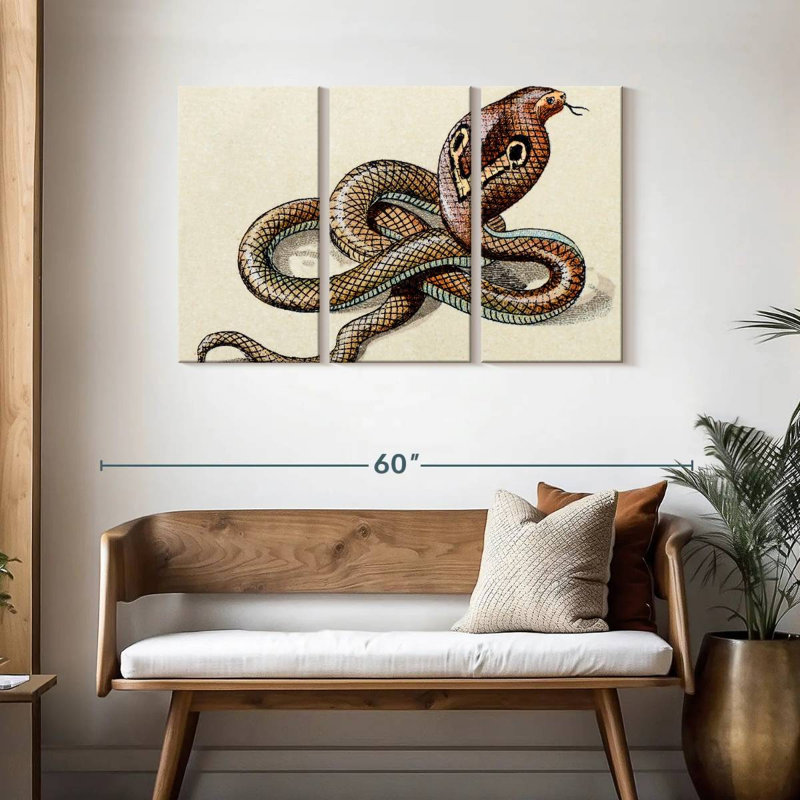 Brampt Indian Cobra, 28" H x 45" W