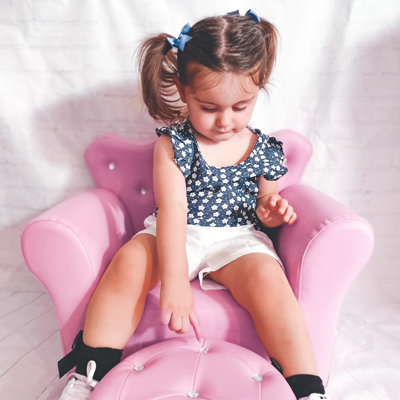 Caputo Kids 7'' Club Chair and Ottoman