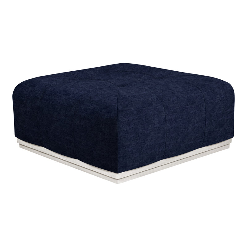 Denison By Thom Filicia Square Tufted Ottoman, Nadia Eclipse, Casa Blanca