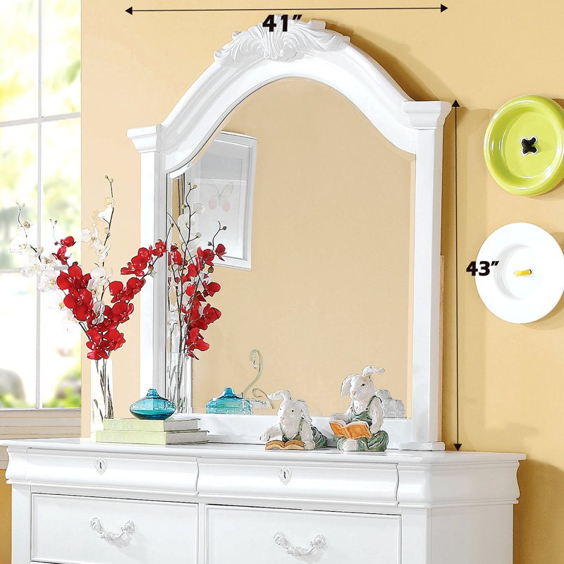 Estrella White Finish Mirror