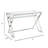 Ridgeton Glass Top Metal Base Writing Desk