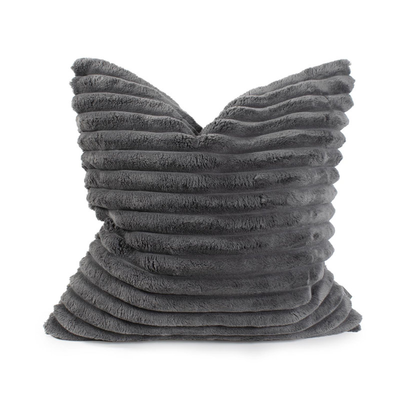Pillow Shar Pei , Charcoal, Square 24", Polyester