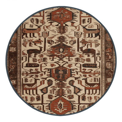 Tapis brun lavable à la machine