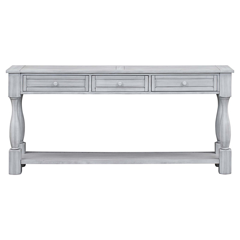 Charvic 64'' Console Table, Gray Wash