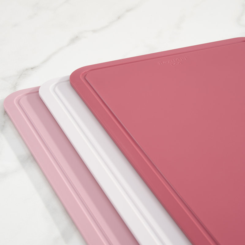 Ensemble de 3 planches à découper BergHOFF Leo Legacy en polypropylène, 31,75 cm (12,5 po), rose