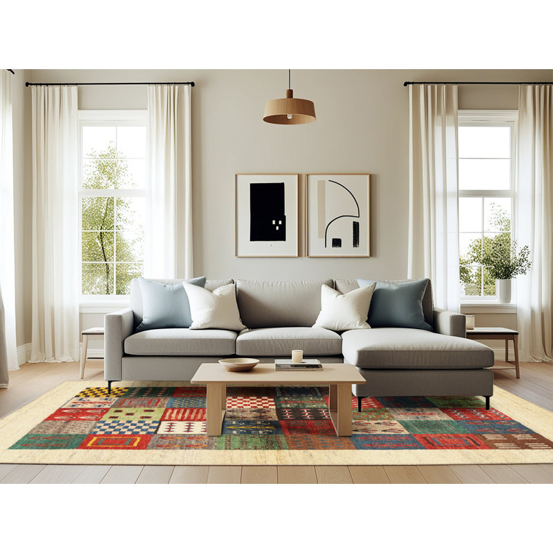 Patchwork Indoor Rug, Rectangle 6' x 9'