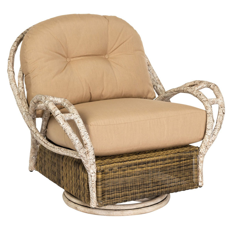 River Run Outdoor Swivel Lounge Chair, Fife Bark