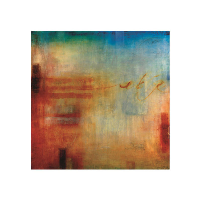 The Message Painting by Volk, 16" H x 16" W x 1.5" D, Knife Gel