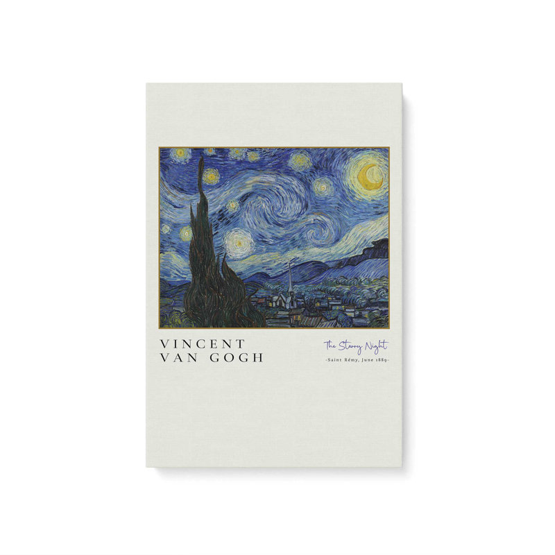 La nuit étoilée de Van Gogh, Toile tendue, H 18 po x l 12 po