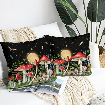 Couvre-oreiller champignon 18 "X 18" Witchy Cushion Cove ...