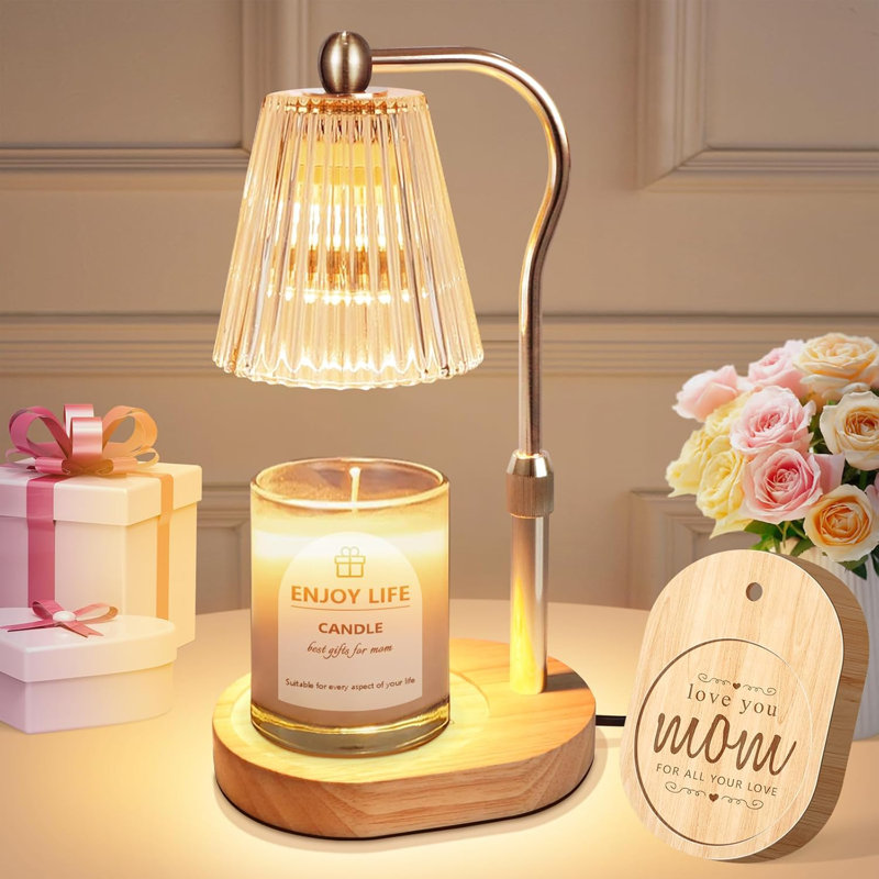 Lampe-bougie avec gradateur, Bois