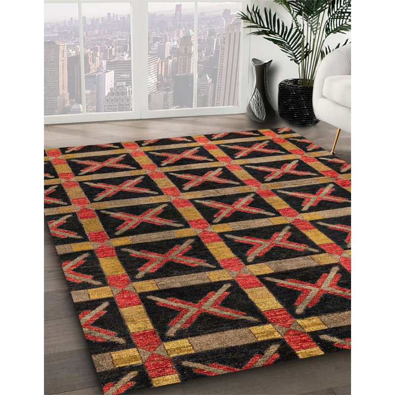 Tapis abstrait 4223, Carré 4 pi